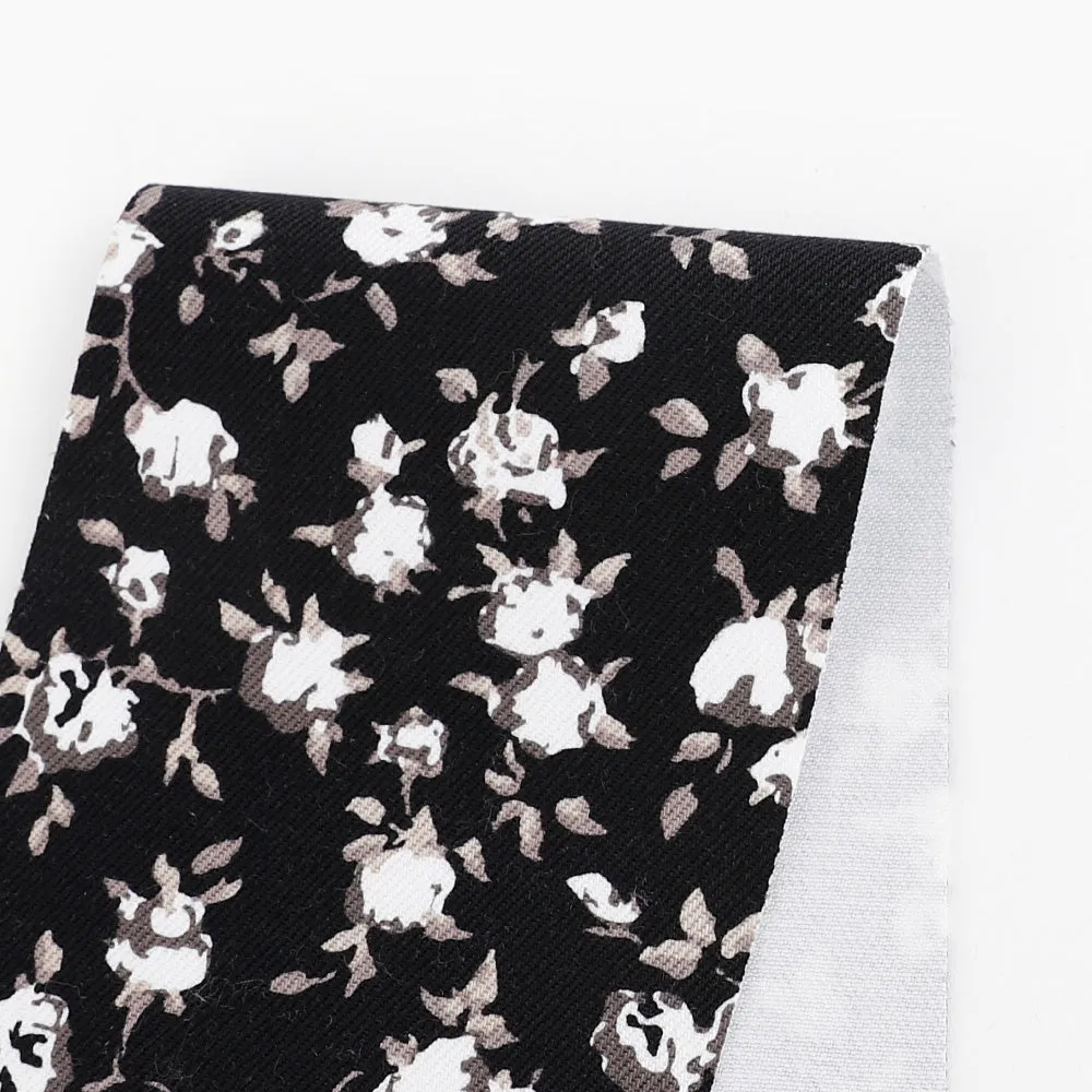 10oz White Rose Denim - Black