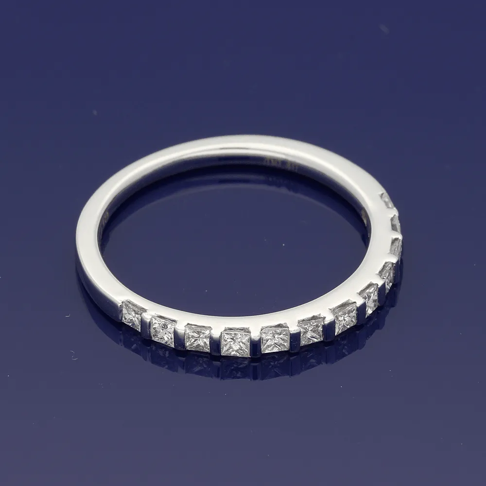 18ct White Gold Princess Cut Diamond Eternity Ring