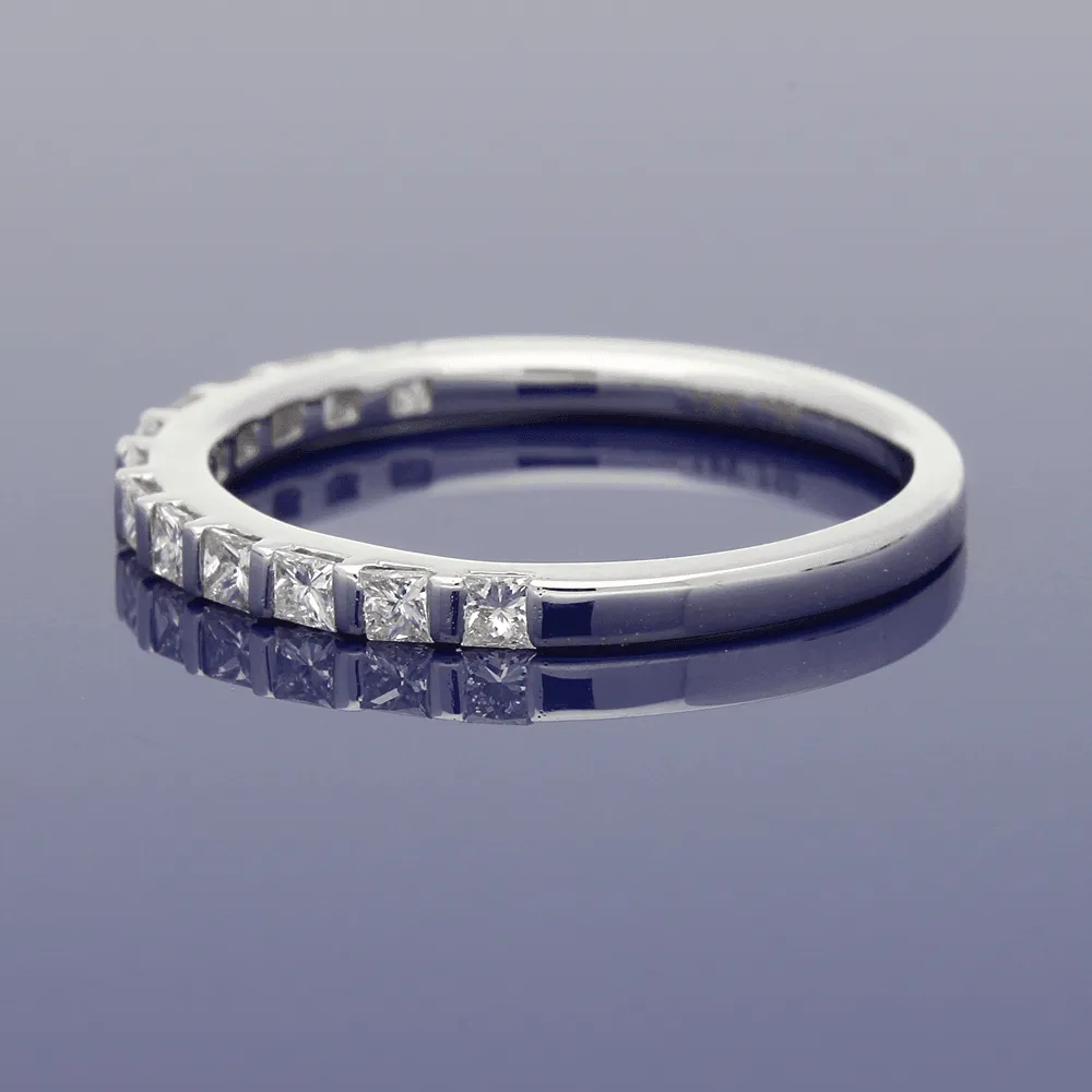18ct White Gold Princess Cut Diamond Eternity Ring