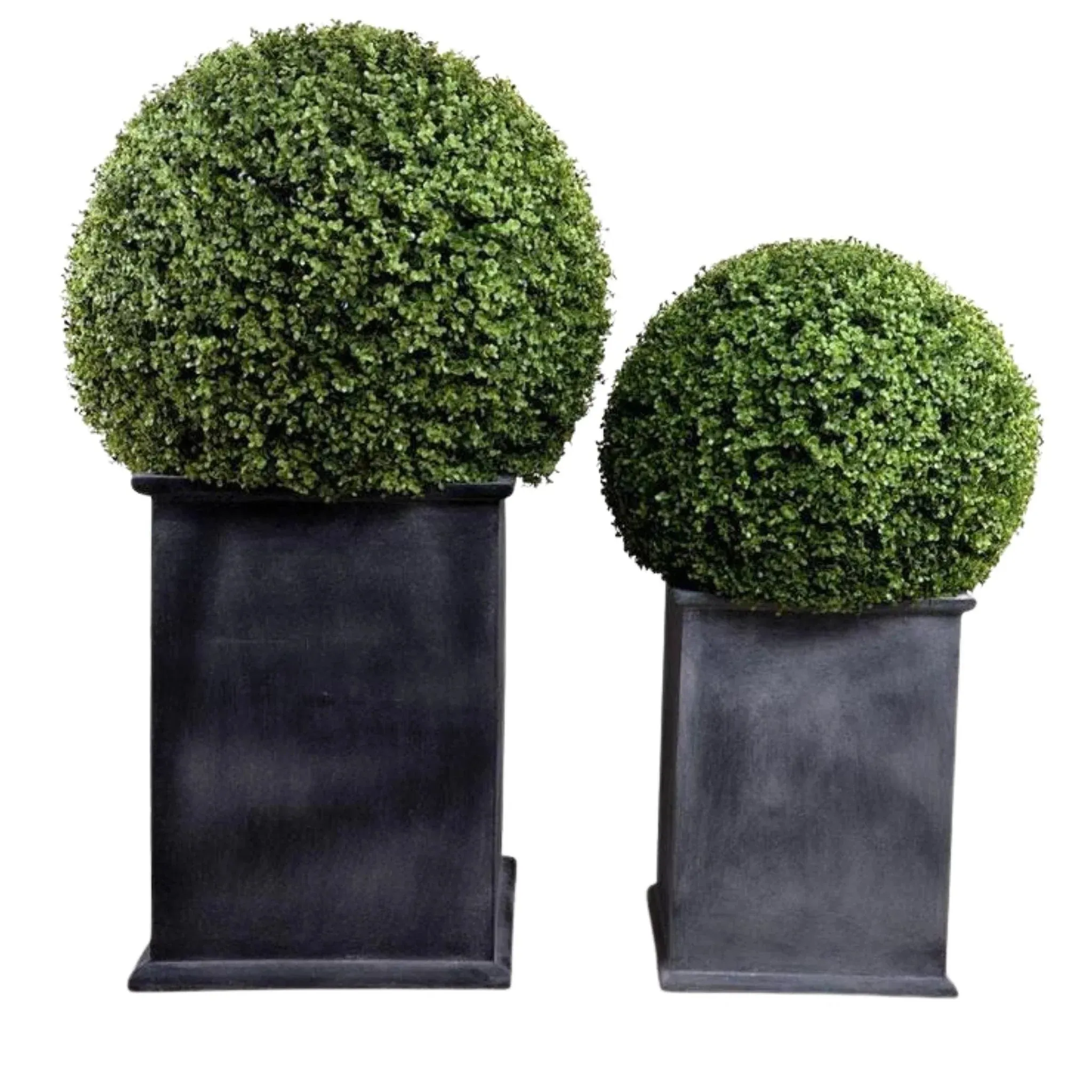 22" Lush Faux Boxwood Ball Topiary