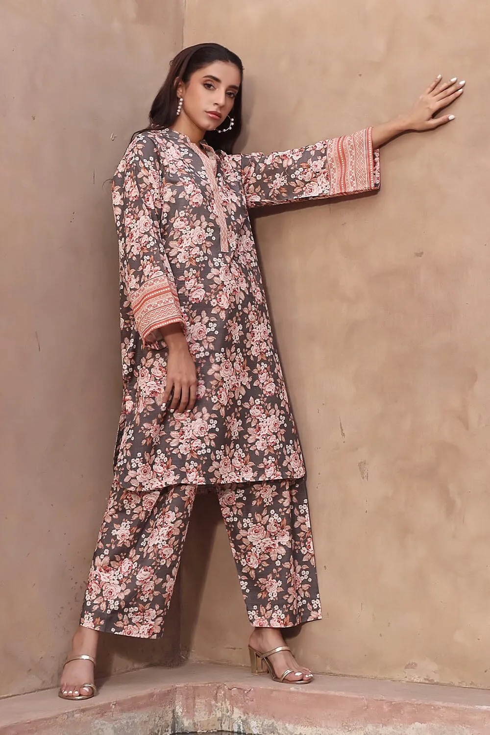 2PC Unstitched Khaddar Shirt & Trouser RKT-2321