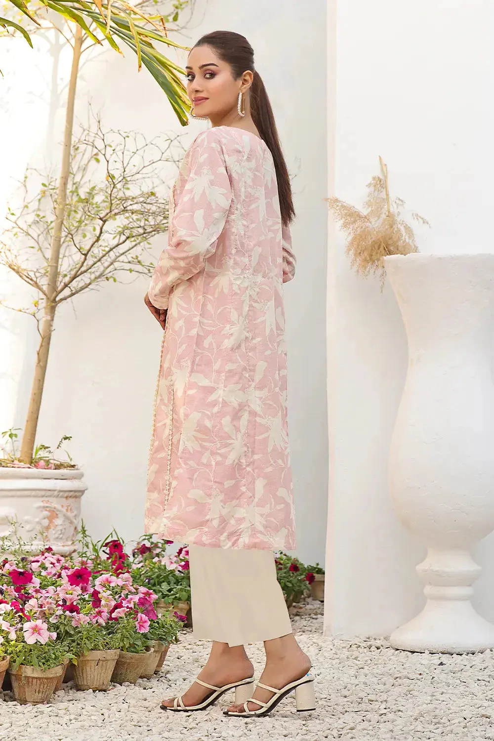 2PC Unstitched Printed Lawn Shirt and Trouser KST-2532