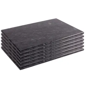 30cm x 20cm Rectangle Marble Placemats - Pack of Six - By Argon Tableware