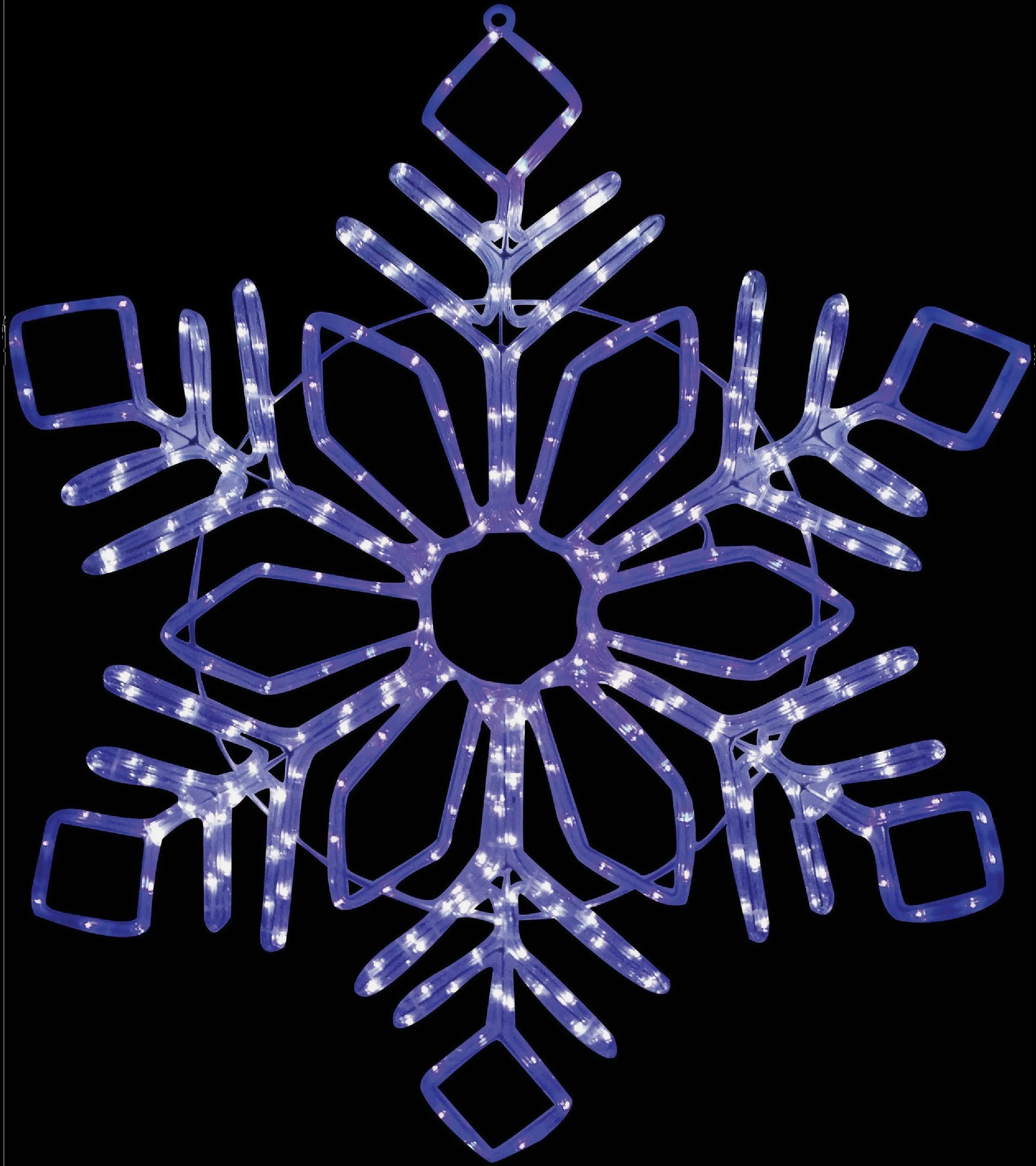 32" Cool White & Blue Motion LED Snowflake Lighted Decoration