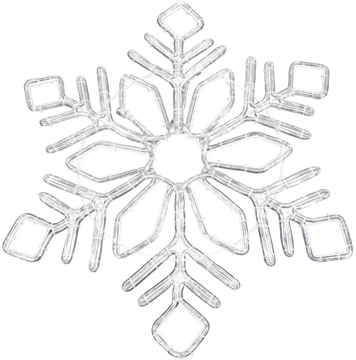 32" Cool White & Blue Motion LED Snowflake Lighted Decoration