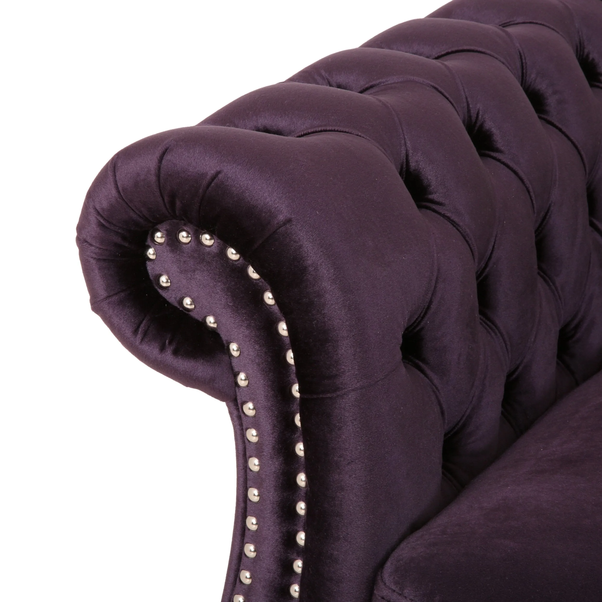 6 Seater Tufted Velvet Chesterfield Sectional - NH504013