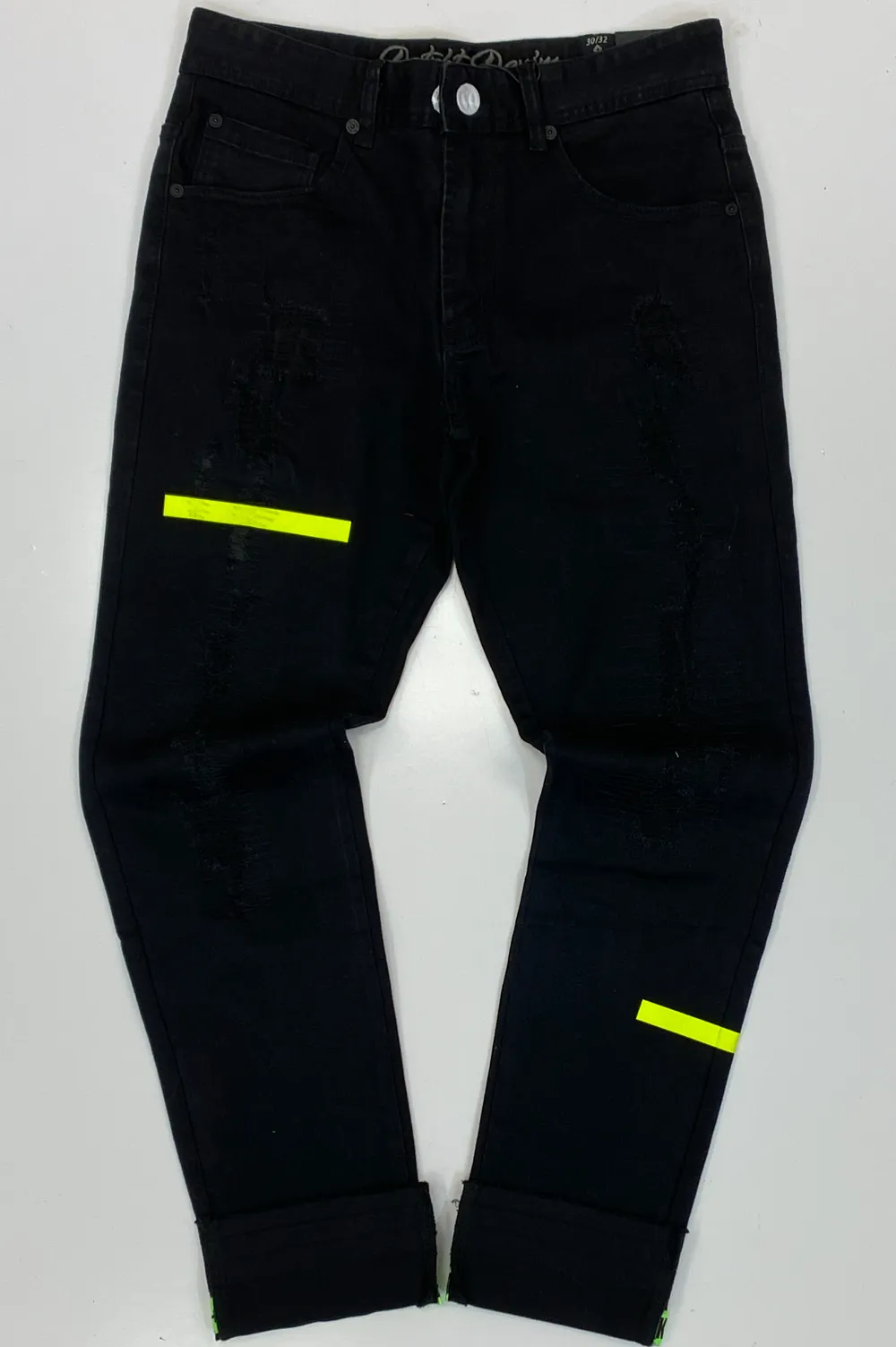 8Dstrkt- “painted neon” jeans w cuff