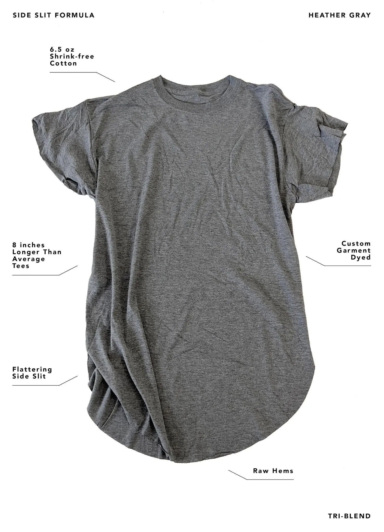 A WOMAN'S PLACE IS ON TOP SIDE SLIT TEE