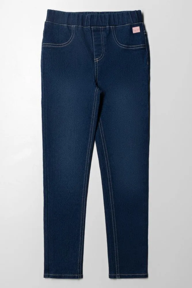Abrasion Jegging With Contrast Stitch
