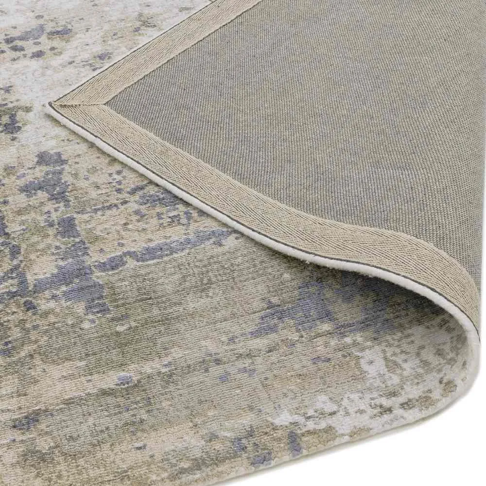 Abstract Screen Printed Hand Woven Rug - Cloud