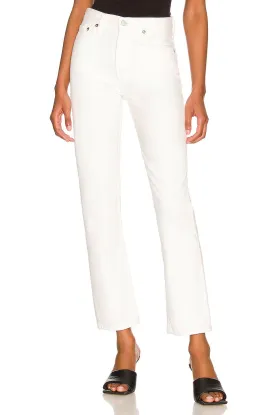 AGOLDE Mia Mid Jeans, white