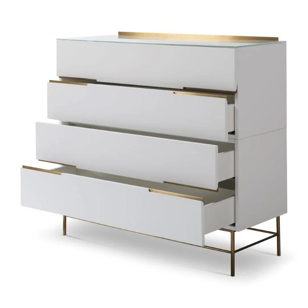 Alberto 4 Drawer Wide Chest - Gillmore Space
