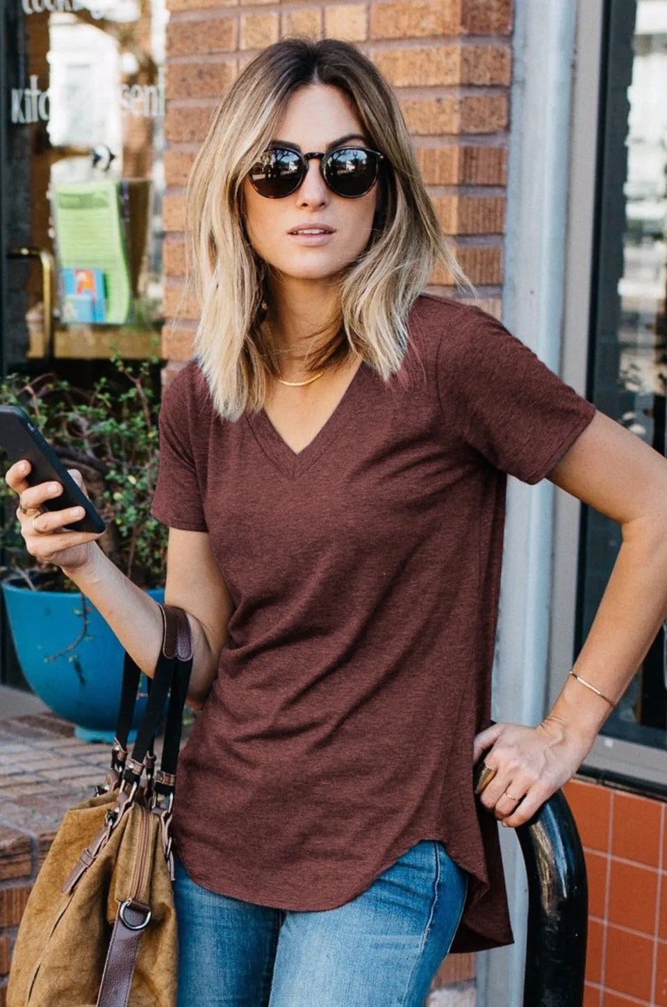 Amaryllis Tee (Heathered)