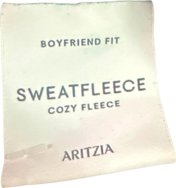 Aritzia Black Boyfriend Fit Sweatfleece Cozy Fleece UK S