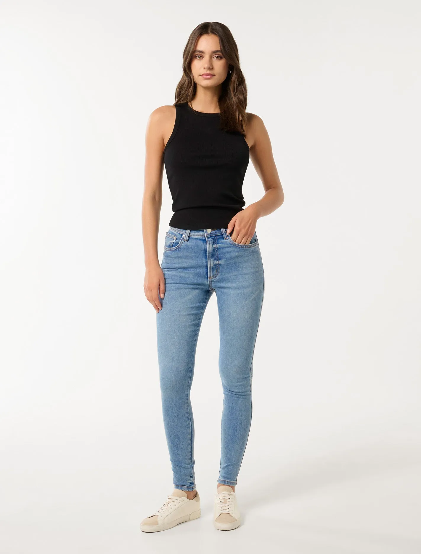 Ashley Mid-Rise Skinny Jeans