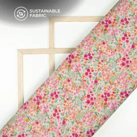 Attractive Floral Digital Print Pure Cotton Mulmul Fabric
