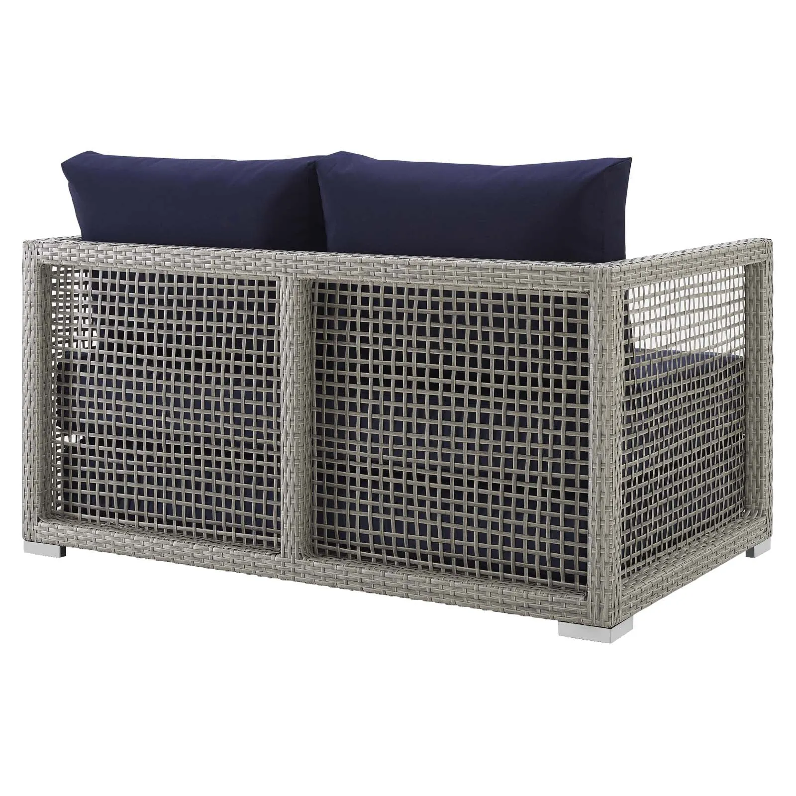 Aura Outdoor Patio Wicker Rattan Loveseat by Modway