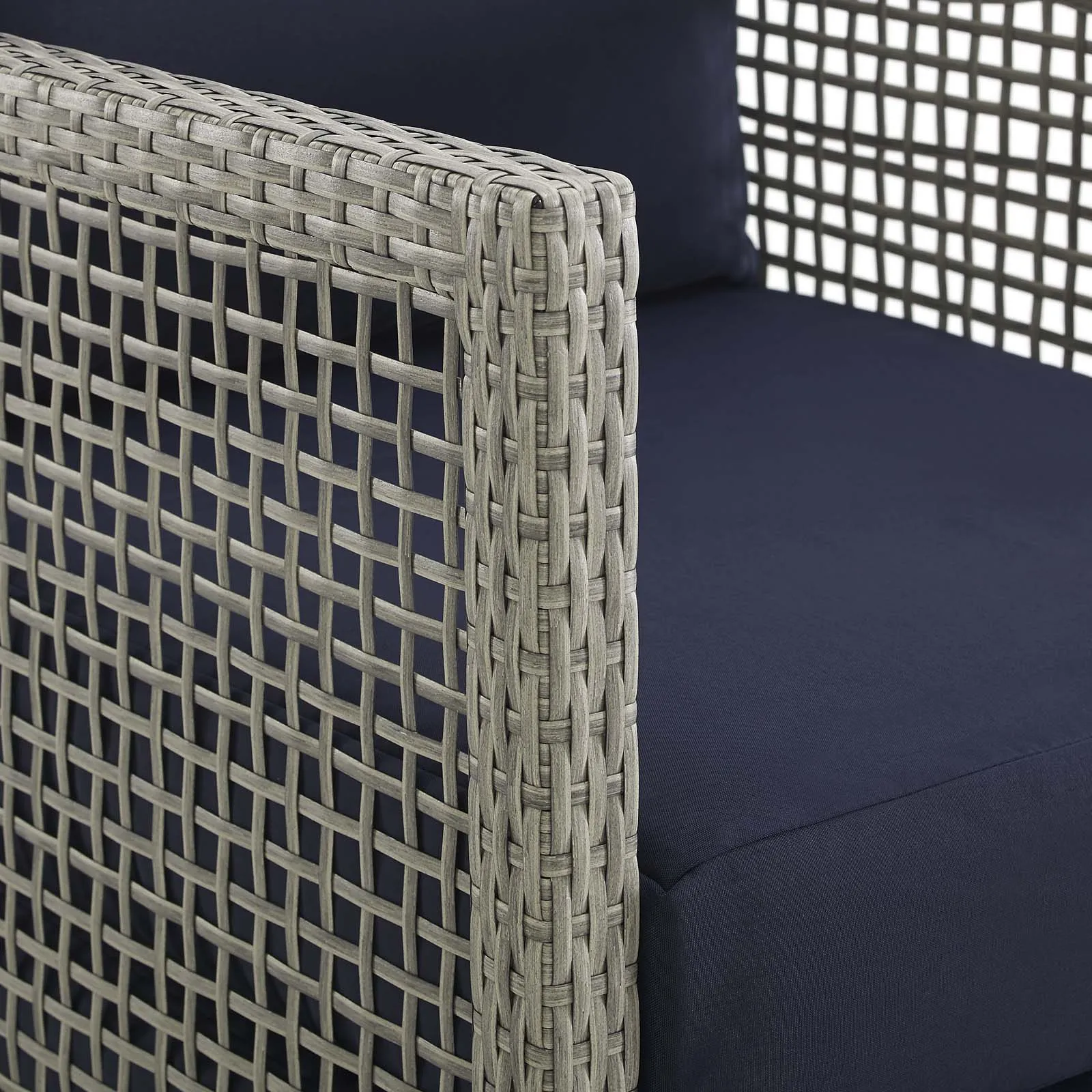 Aura Outdoor Patio Wicker Rattan Loveseat by Modway