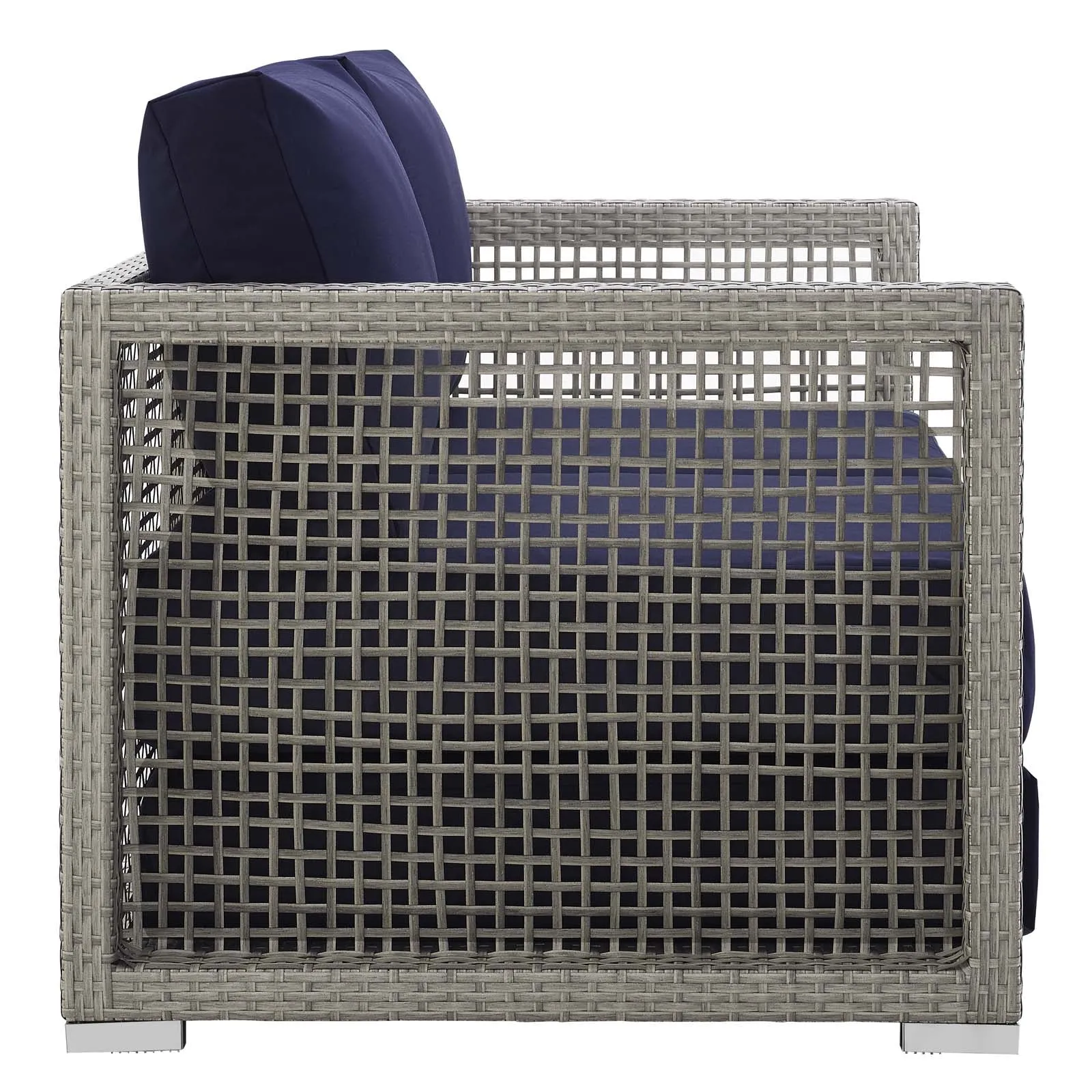 Aura Outdoor Patio Wicker Rattan Loveseat by Modway