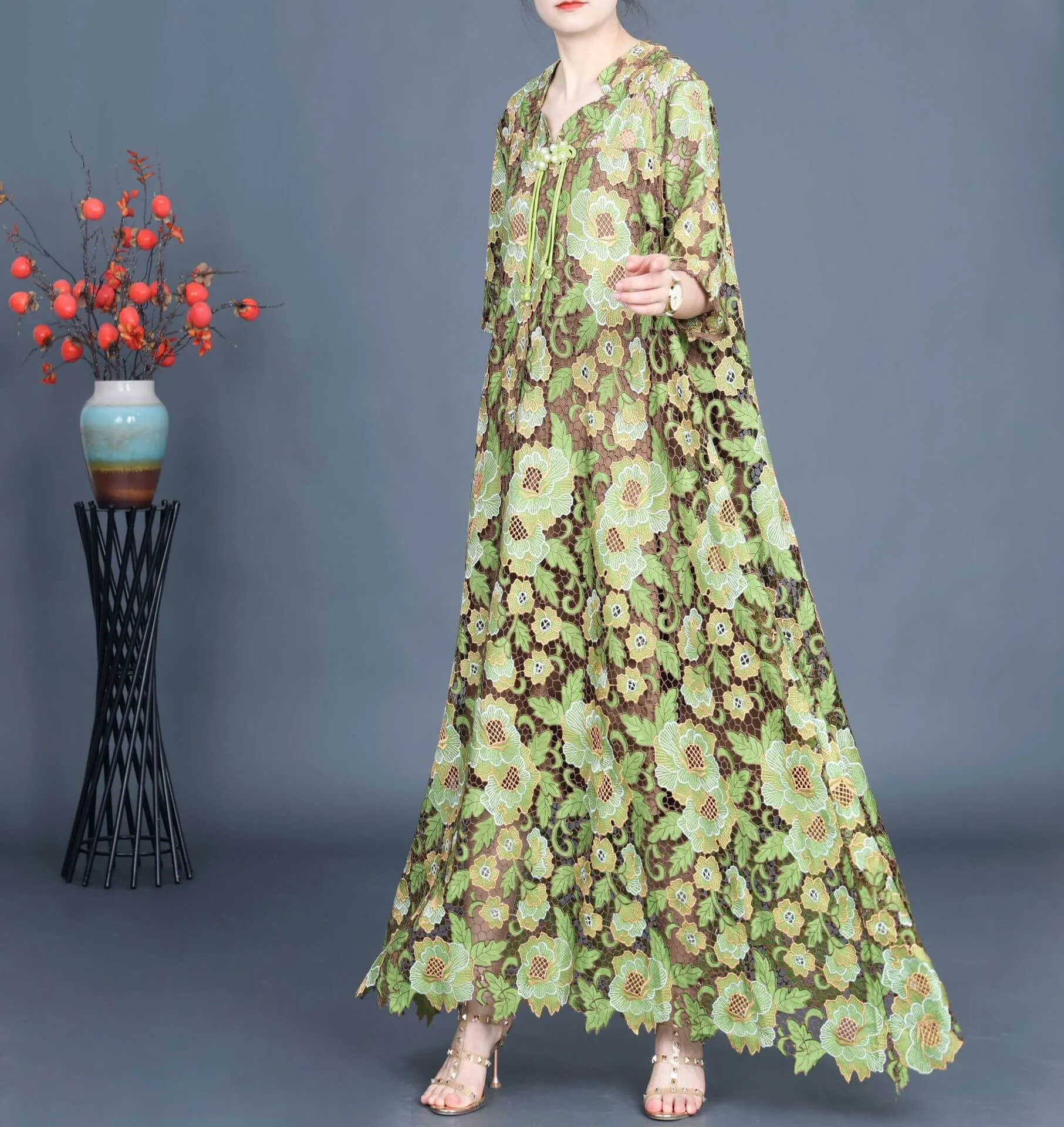 Babakud Plus Size-Floral Printed Loose Summer Dress
