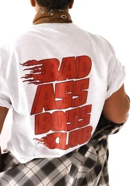 BAD ASS BOSS CLUB SIDE SLIT TEE