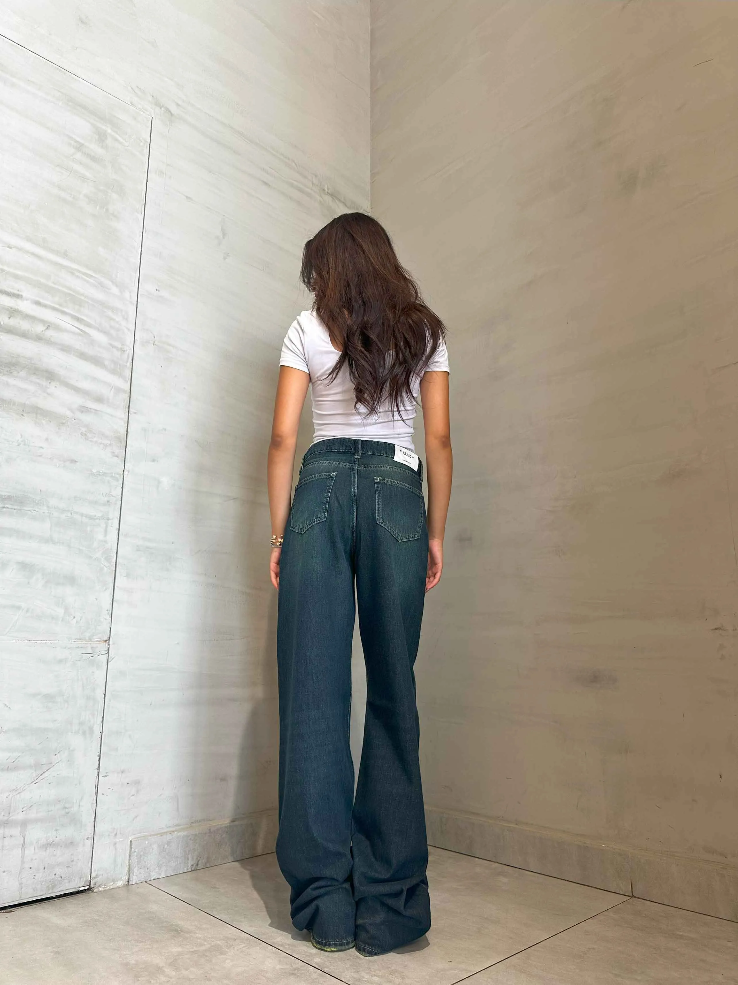 Baggy - Dark Vintage Blue Green.
