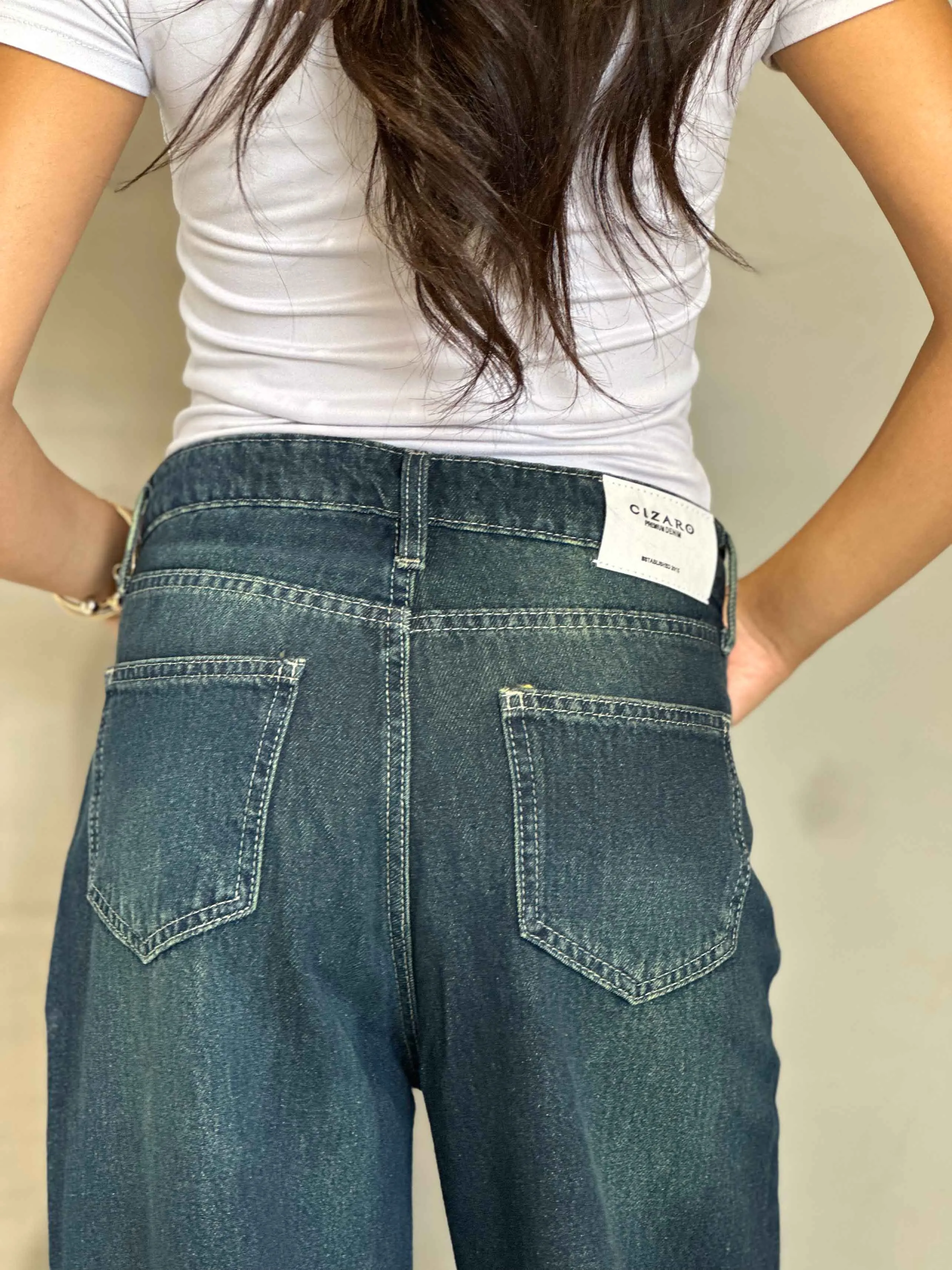 Baggy - Dark Vintage Blue Green.