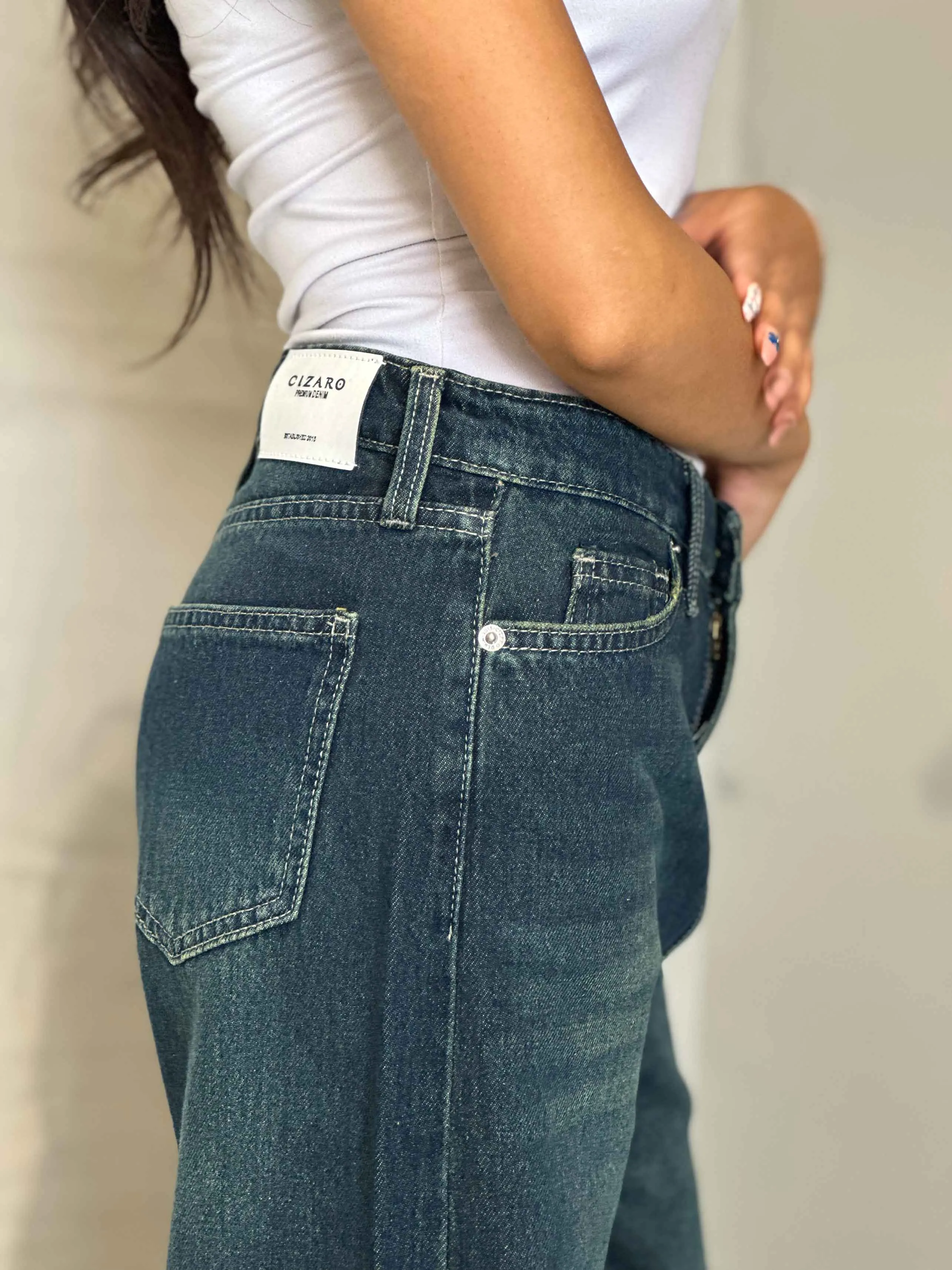 Baggy - Dark Vintage Blue Green.
