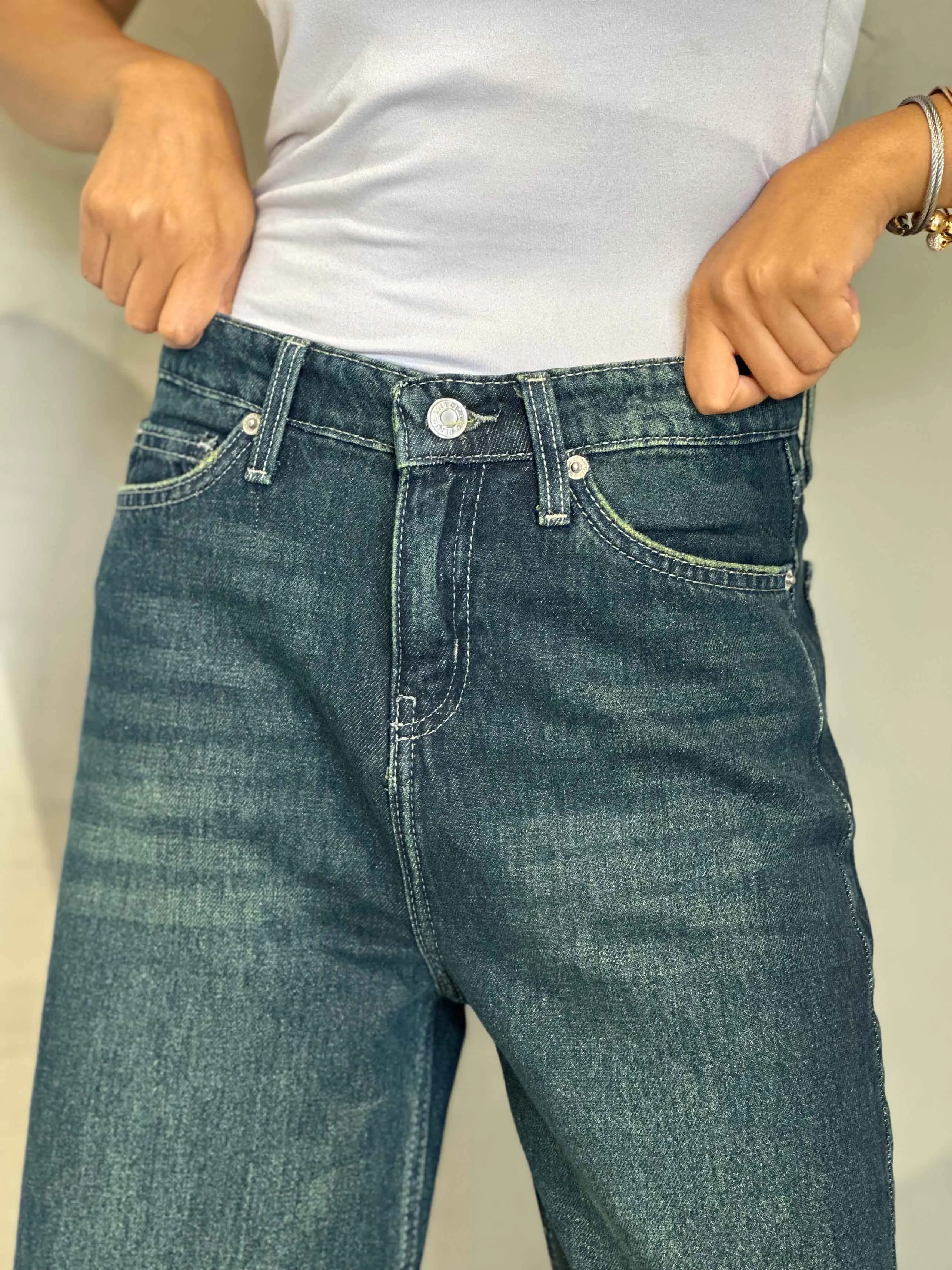 Baggy - Dark Vintage Blue Green.