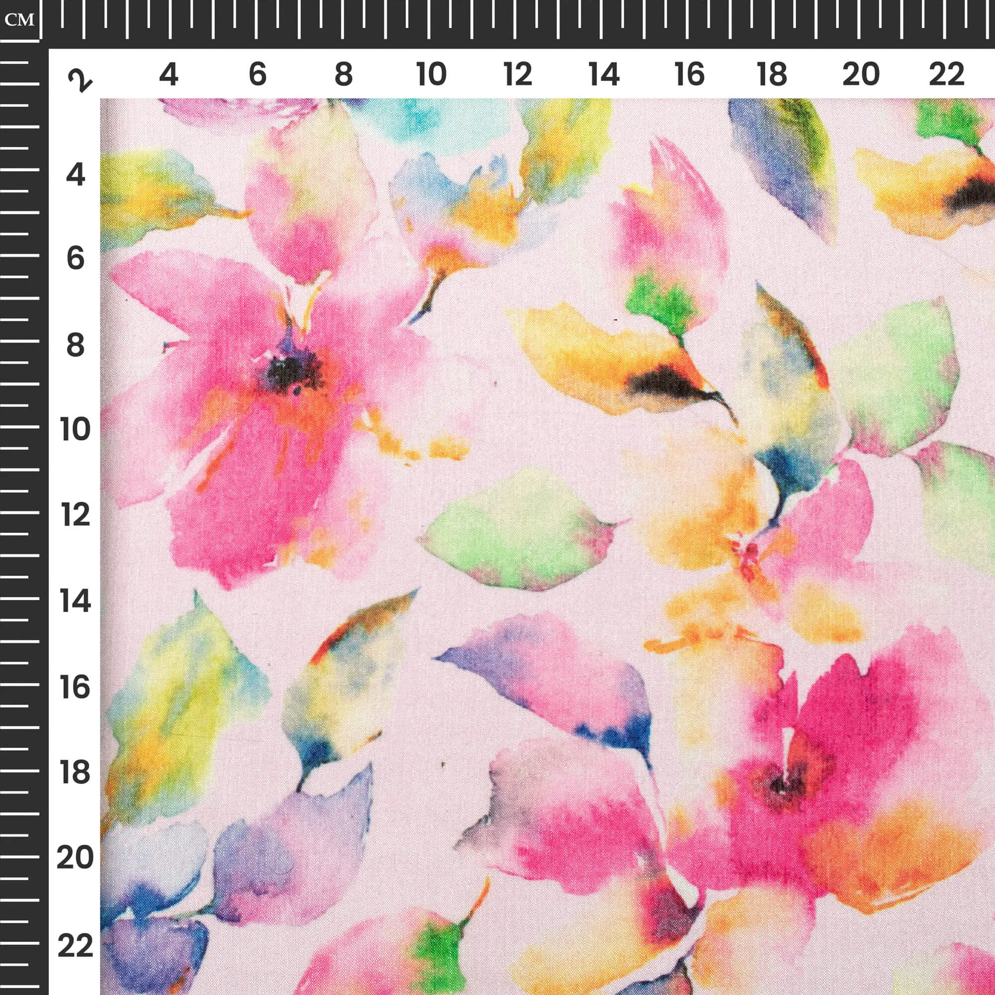 Beautiful Floral Digital Print Poly Chinnon Chiffon Fabric