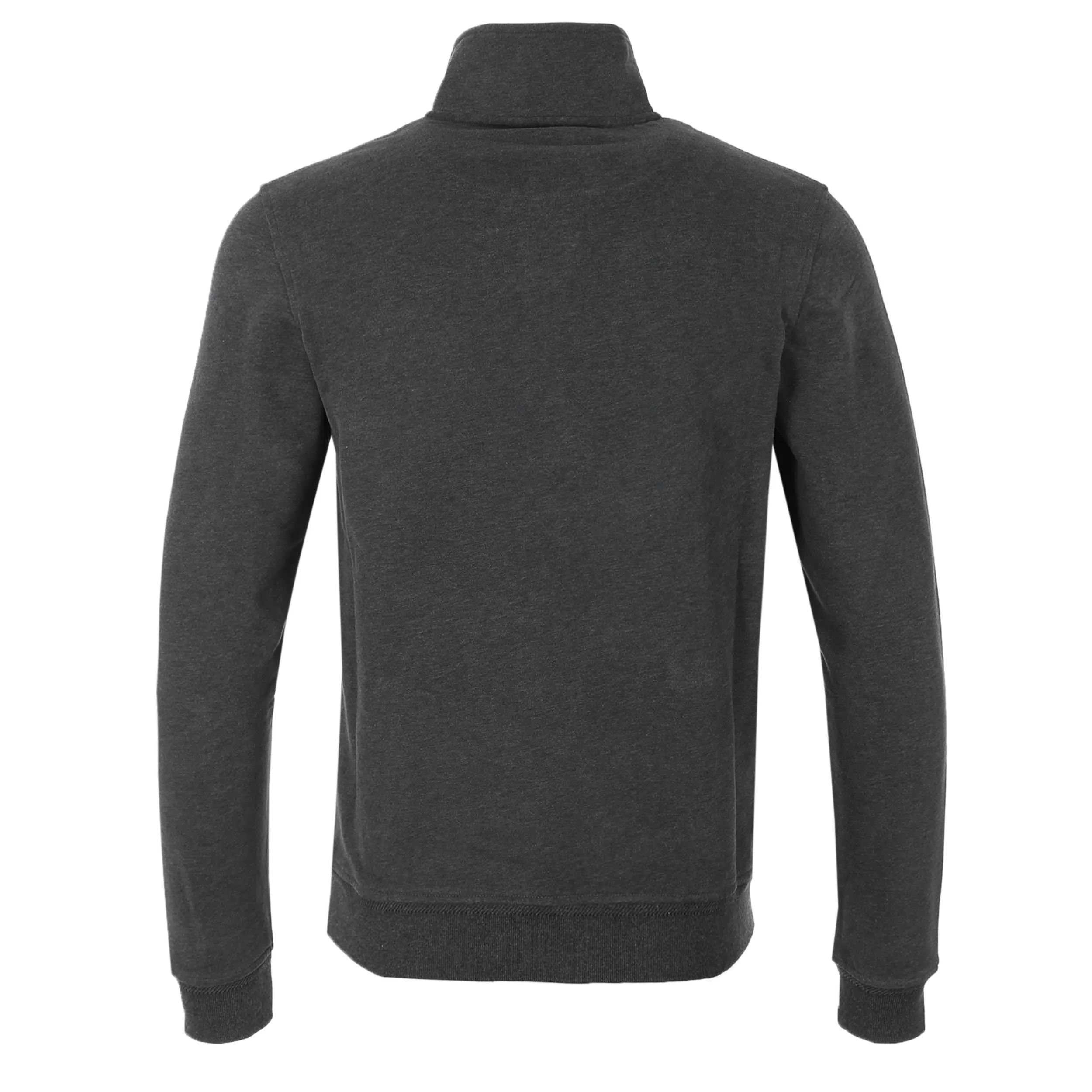 Belstaff Quarter Zip Sweat Top in Charcoal Heather