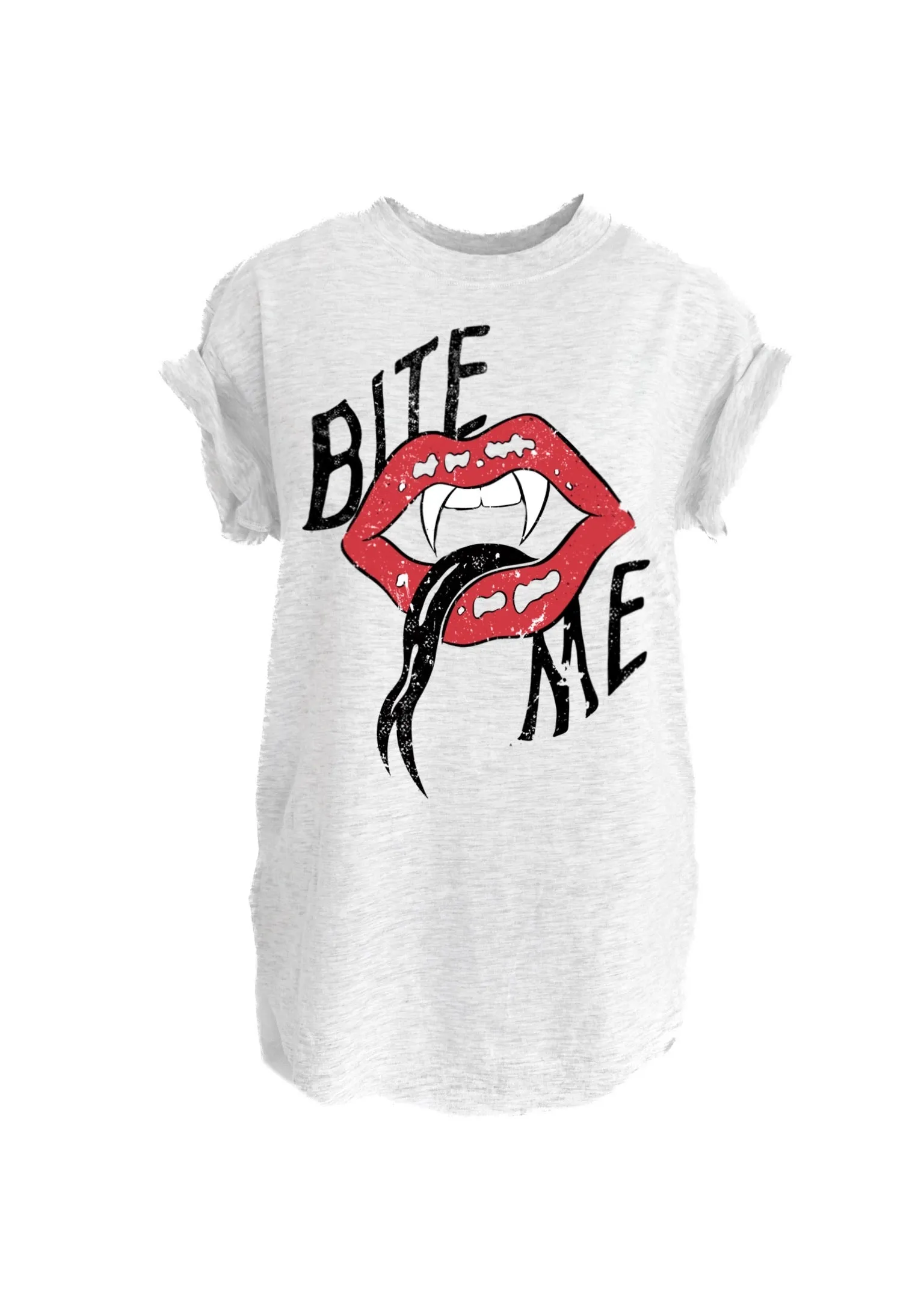 BITE ME SIDE SLIT TEE