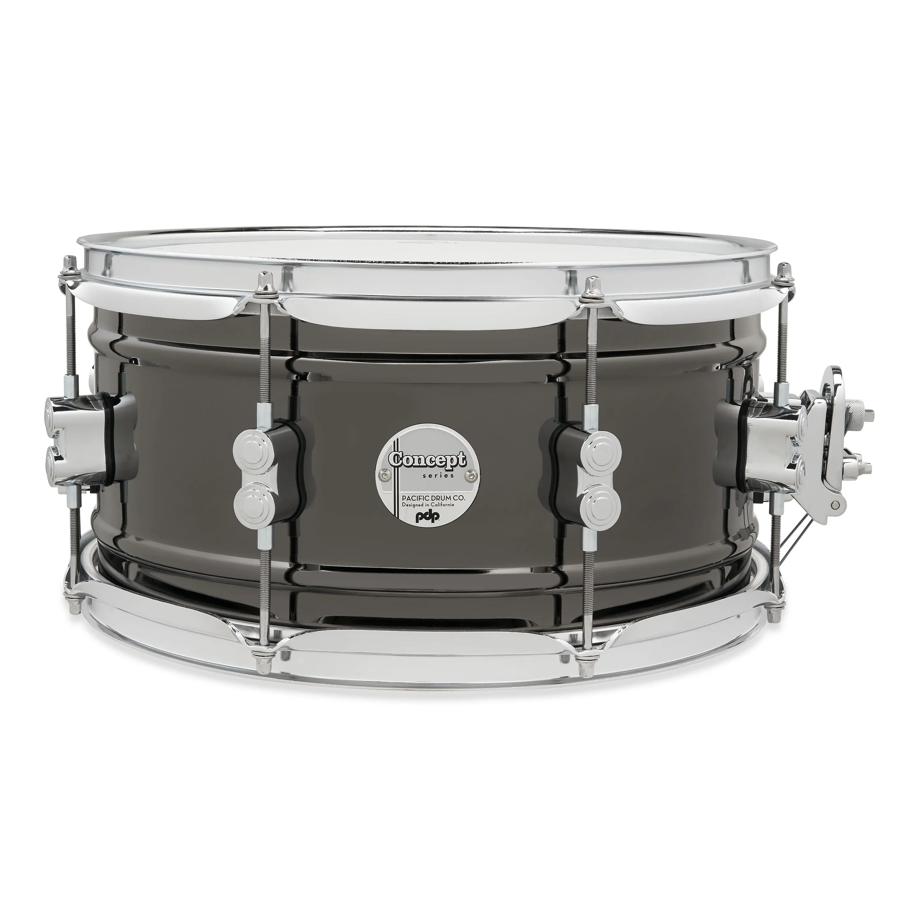 Blk Nickel Over Steel Snare, 6.5x13"