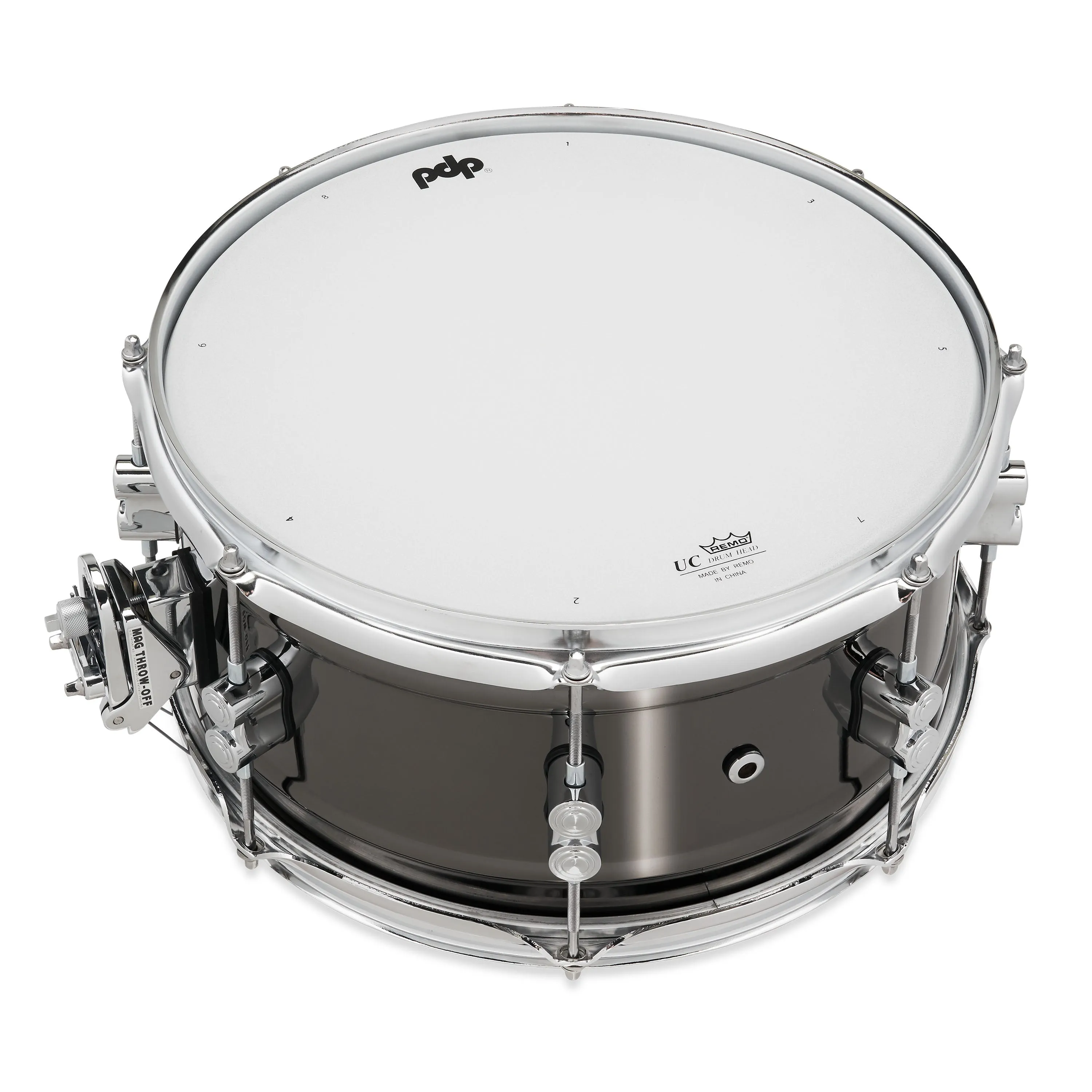 Blk Nickel Over Steel Snare, 6.5x13"