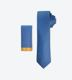 Blue Weave Tie