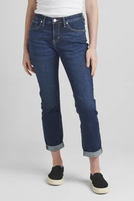 Carter Mid Rise Girlfriend Jeans - Night Breeze