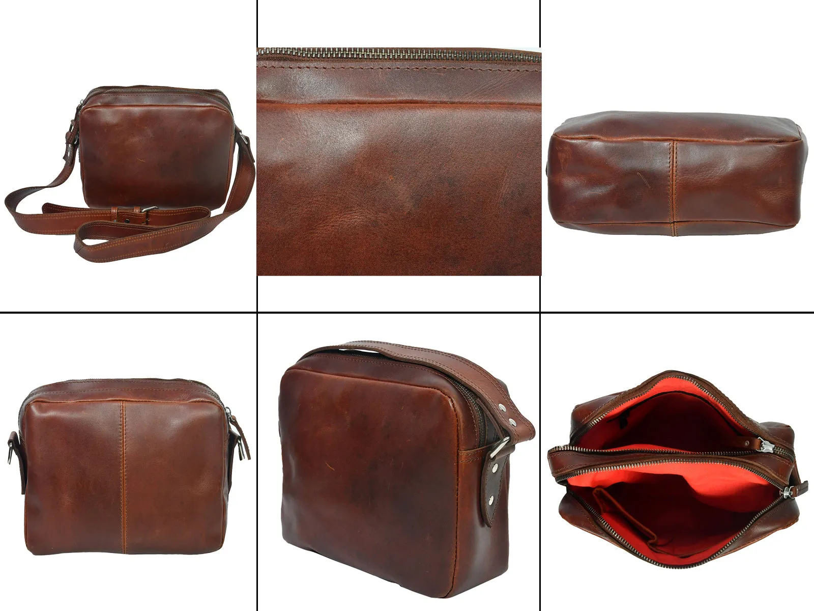 Celtic premium Elegant Brown Leather Cross Body,  Art: BG-1323