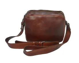 Celtic premium Elegant Brown Leather Cross Body,  Art: BG-1323