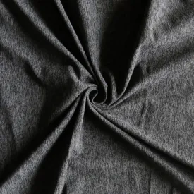 Charcoal/Black Eclat Marl Poly Spandex Jersey Knit Fabric