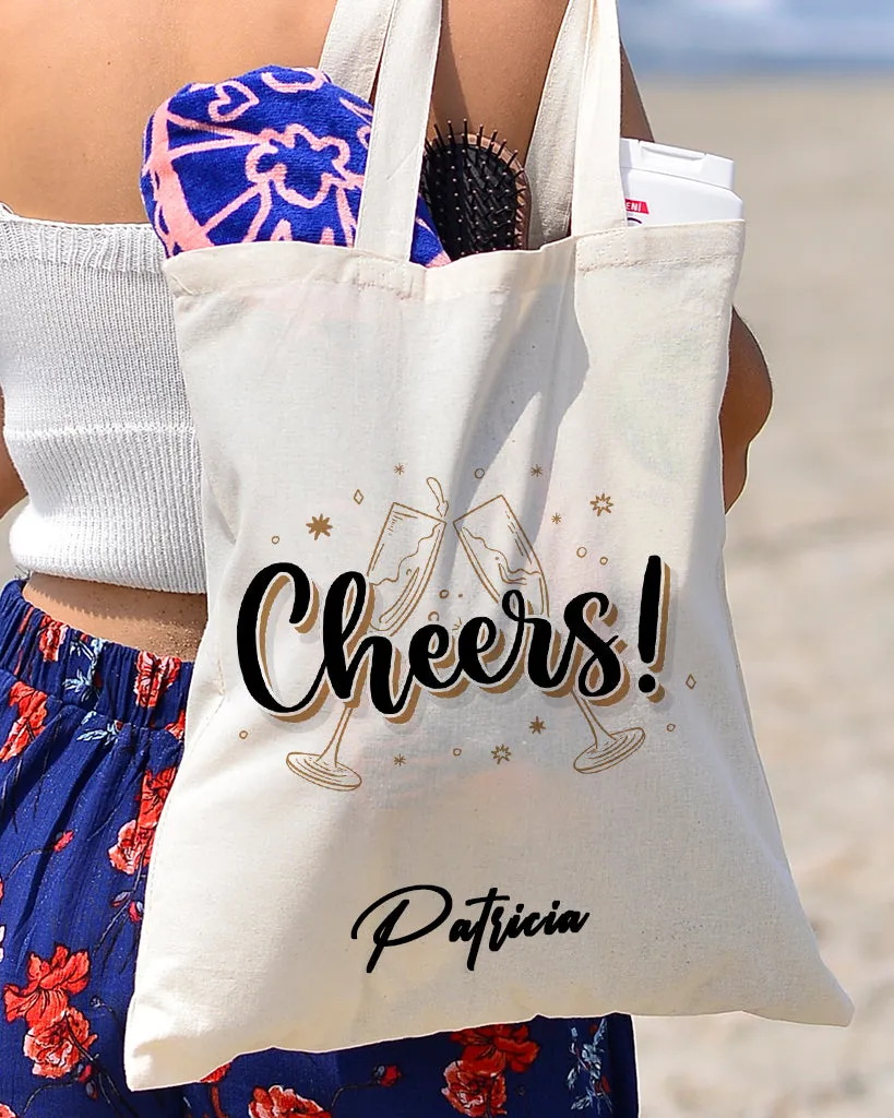 Cheers 2024 Tote Bag - New Year's Tote Bags
