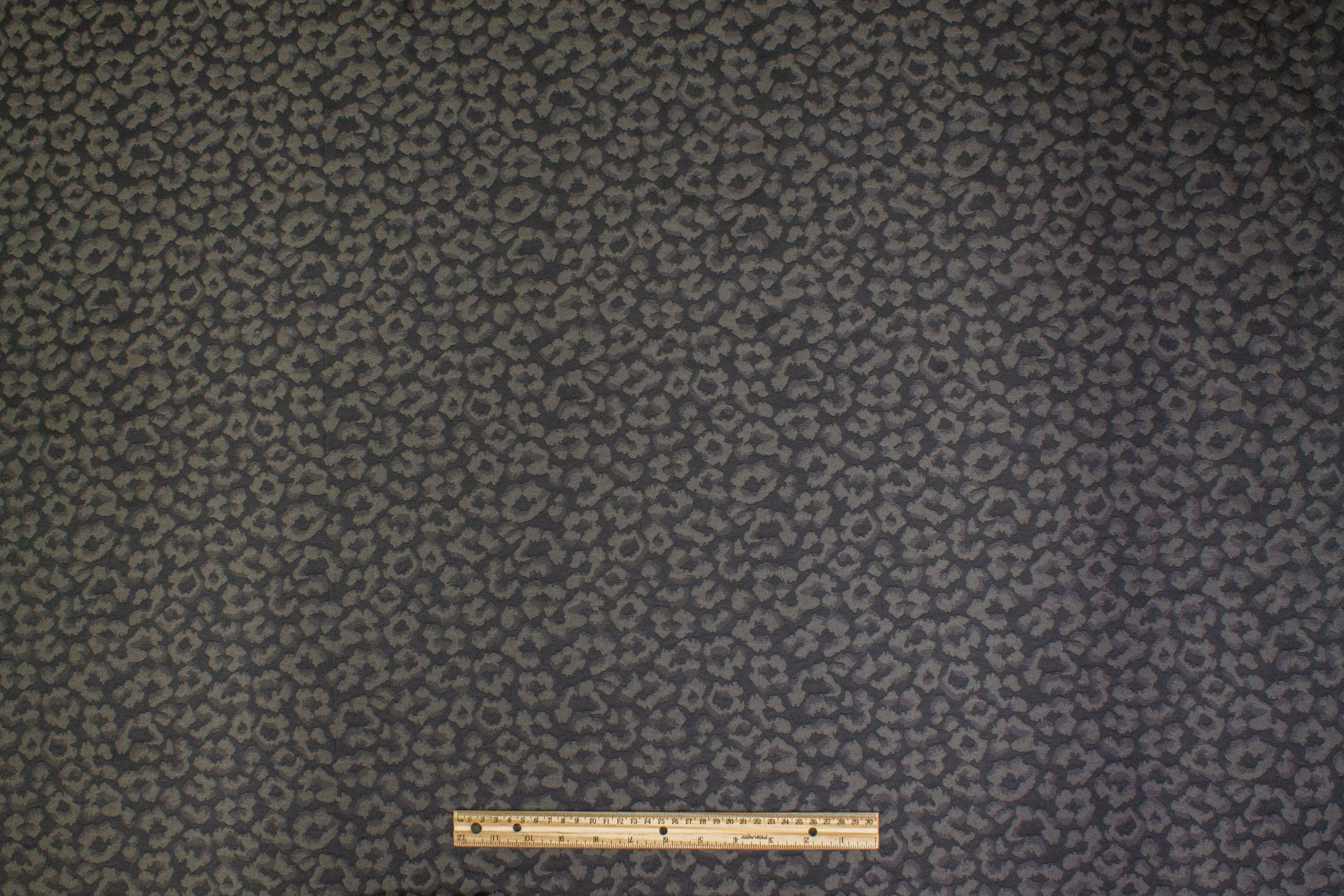 Cheetah Design Jacquard - Gunmetal Gray