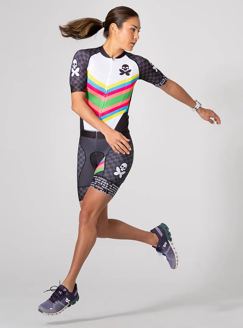 Chevron Race Fit Cycle Jersey