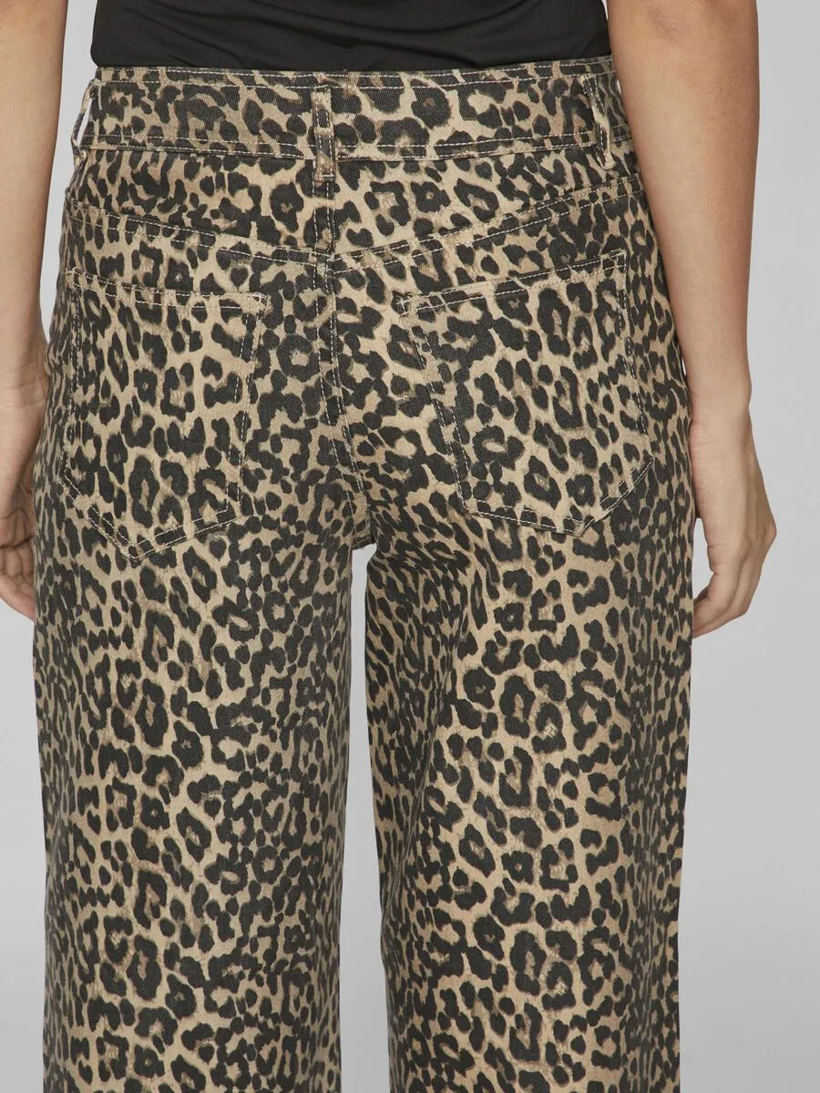 Chia Jeans (Birch/ Leopard Print)