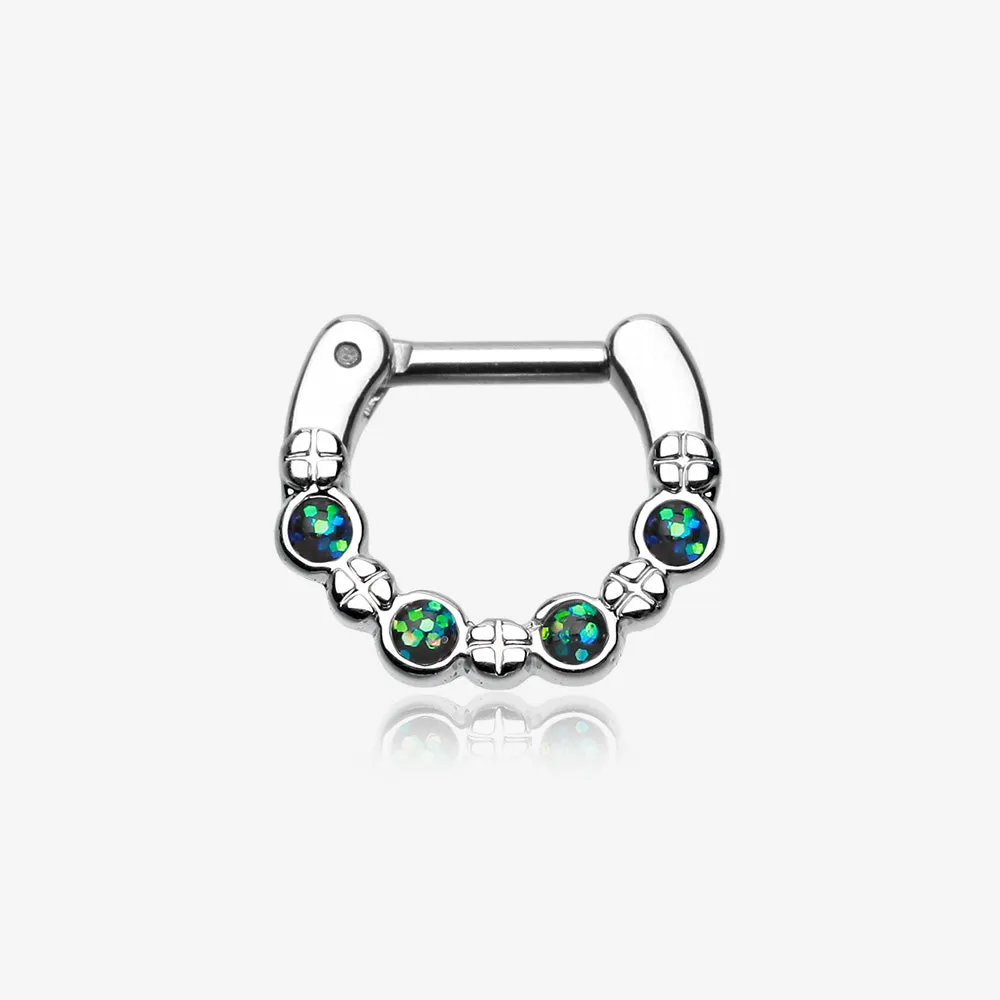 Classic Aurea Sparkle Septum Clicker