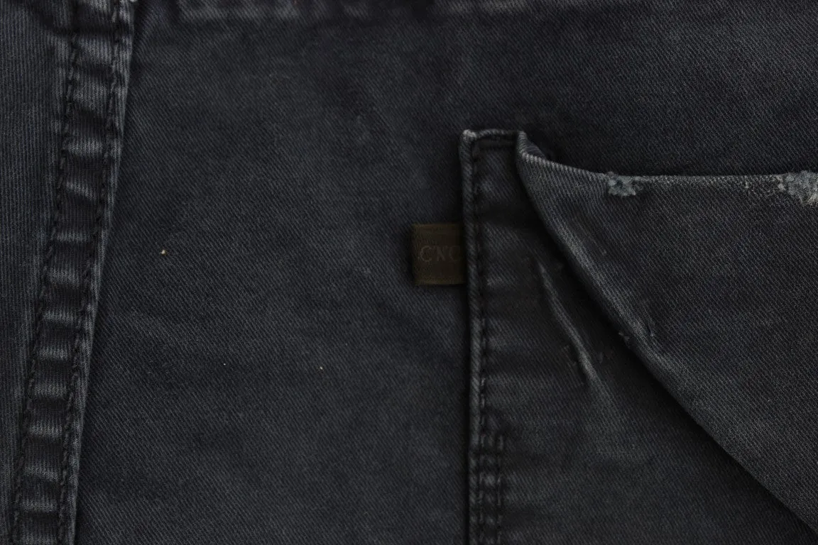 Costume National Chic Regular Fit Blue Denim Jeans