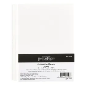 cotton card panels 5x7 paper by spellbinders betterpress