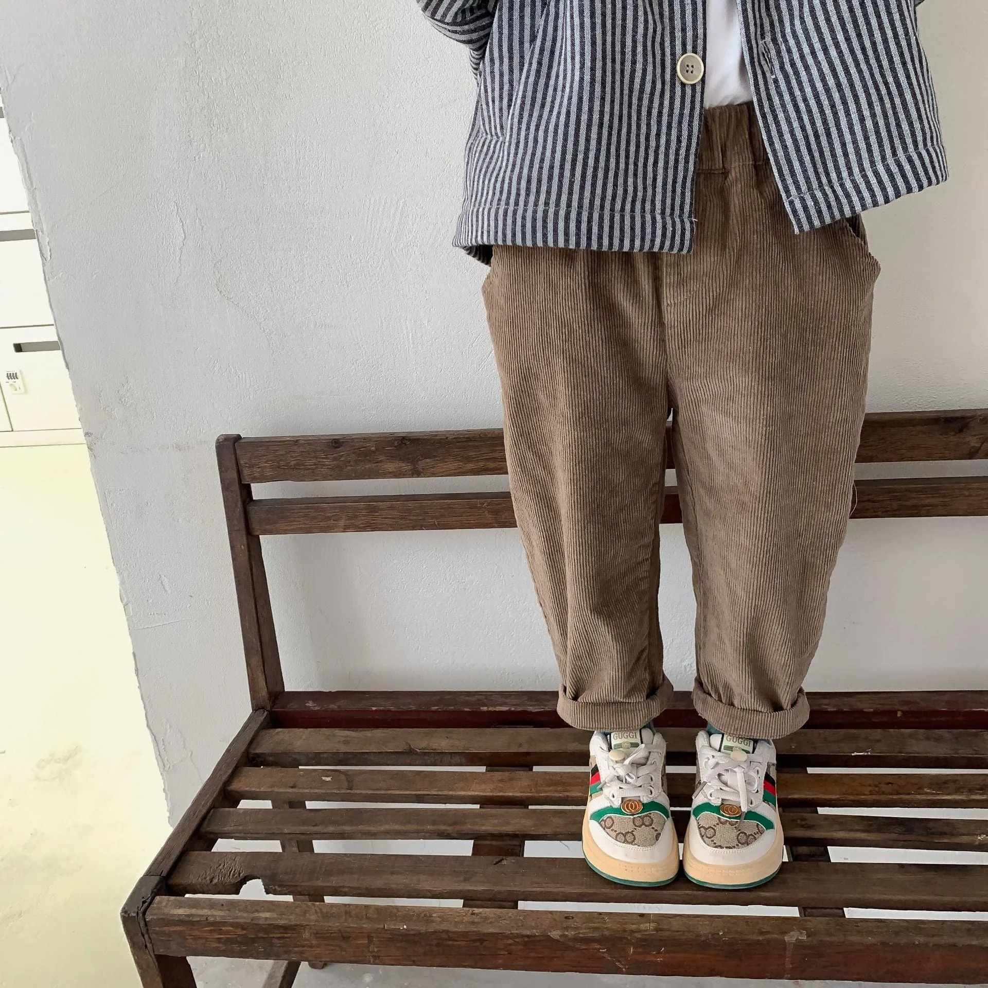Cotton Straight Fit Corduroy Pants
