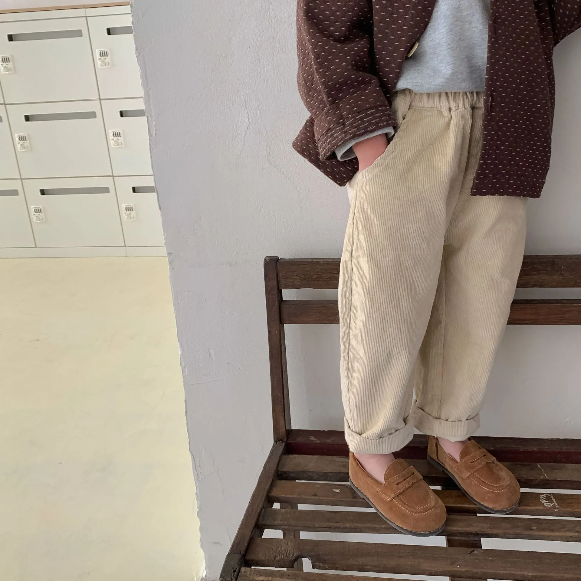 Cotton Straight Fit Corduroy Pants