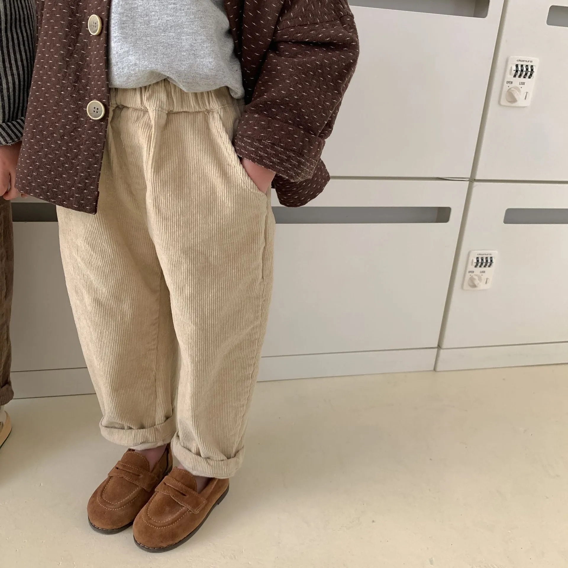 Cotton Straight Fit Corduroy Pants