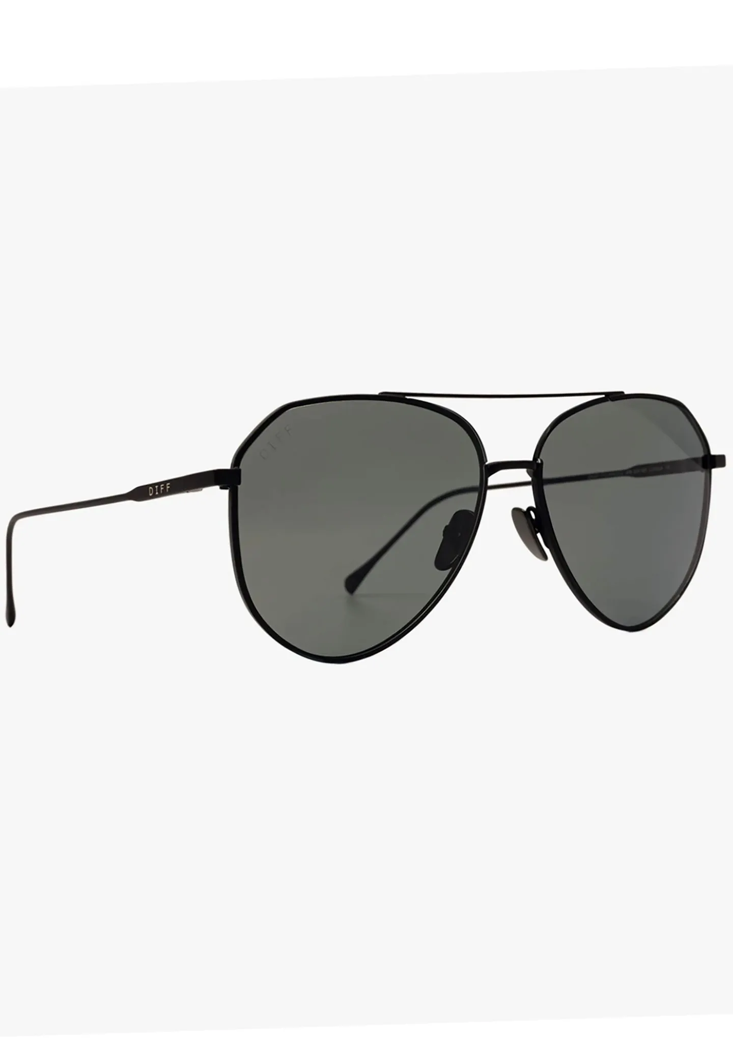 Dash Polarized Sunglasses in Matte Black/Grey